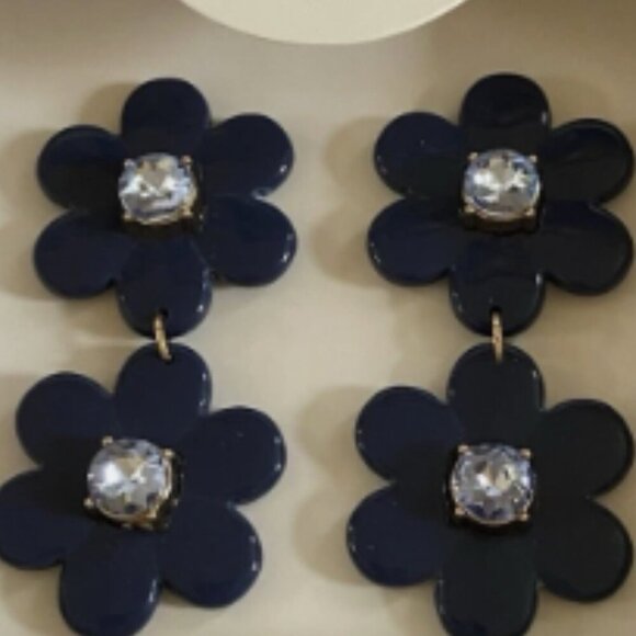 Kate Spade New York Target Collab. Blue Flower Earrings NWT NIB - Picture 3 of 9
